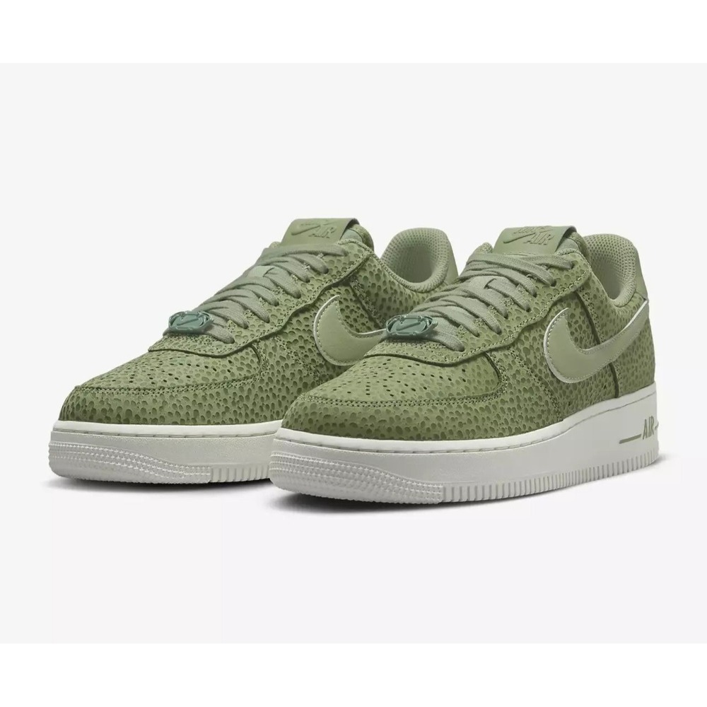 WOMEN SIZE 6 Nike Air Force 1 Safari Oil Green Premium Shoes Sneakers FV6519-200